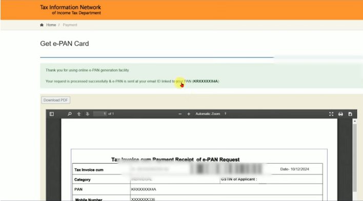 Pan Card Download