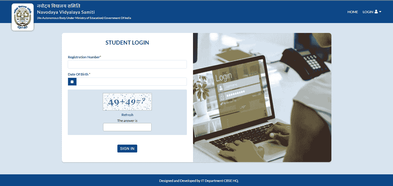 Navodaya Vidyalaya Class 6 Admit Card 2024