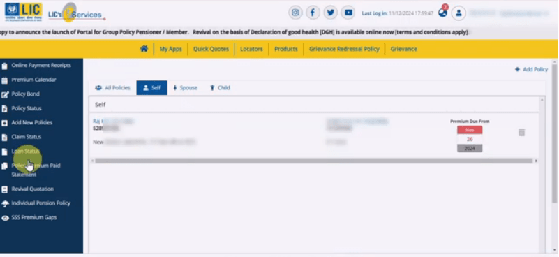 LIC Premium Payment Receipt Download