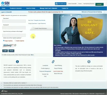 SBI Internet Banking Registration