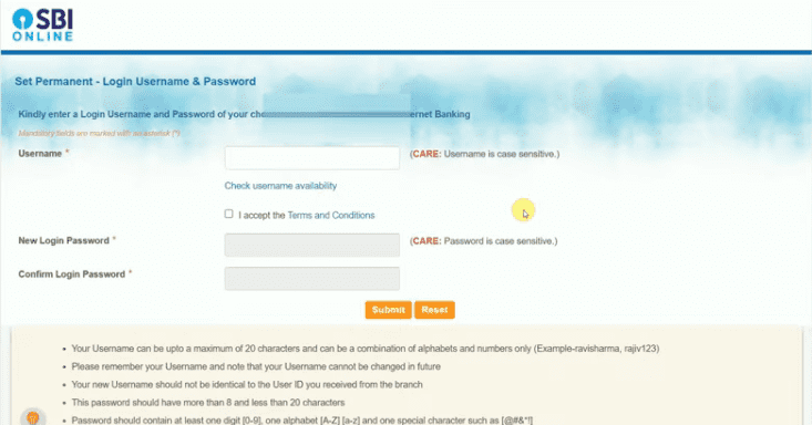 SBI Internet Banking Registration