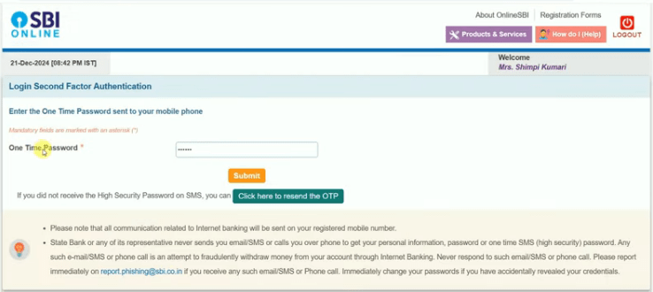 SBI Internet Banking Registration