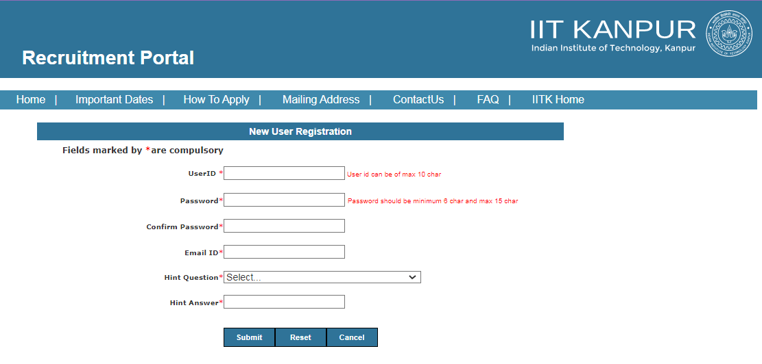 IIT Kanpur Non-Teaching Recruitment 2024