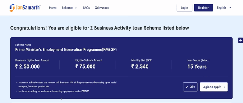 Jan Samarth Loan Online Apply