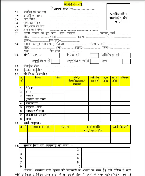 Bihar Jila Hub Vacancy 2025