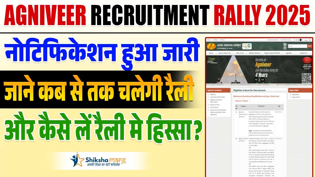 AGNIVEER RECRUITMENT RALLY 2025