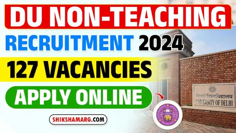 DU Non-Teaching Recruitment 2024