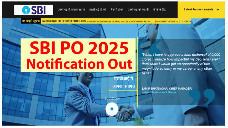 SBI PO Vacancy 2025