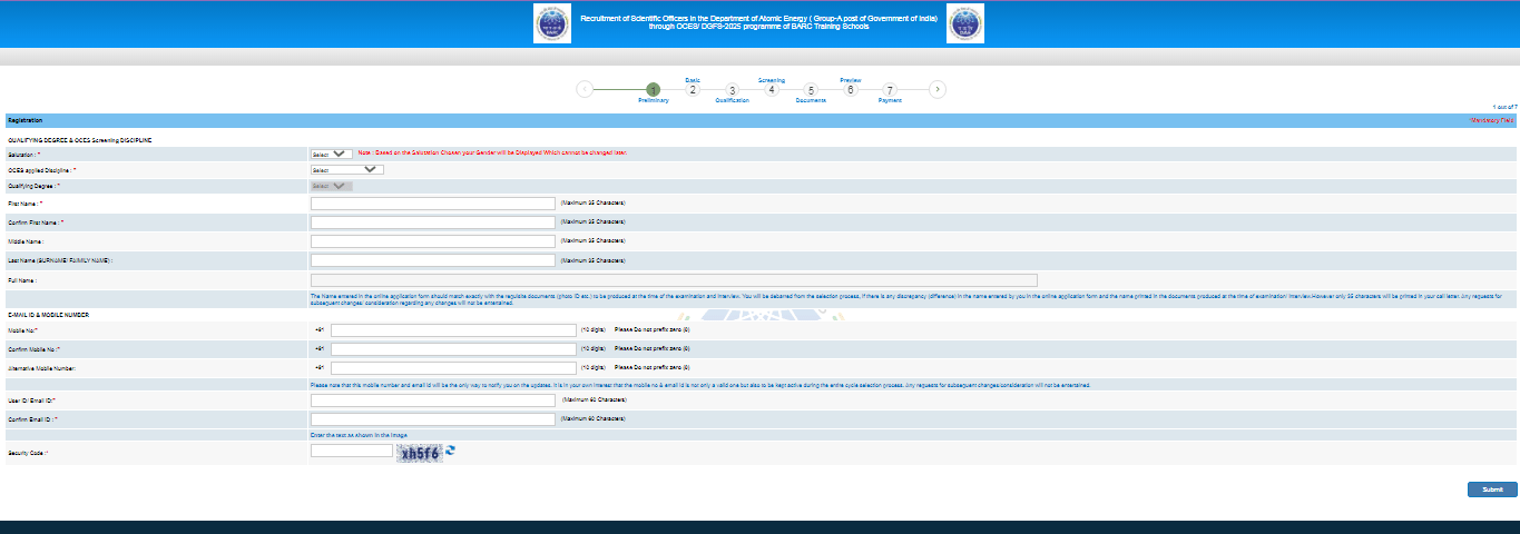 BARC New Recruitment 2025