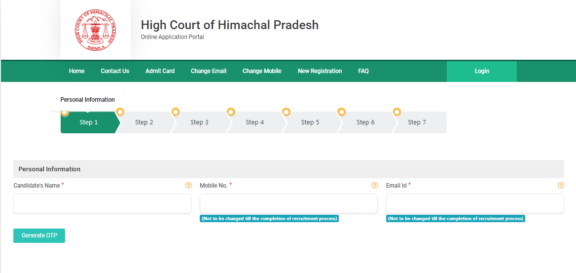 HP High Court Recruitment 2025