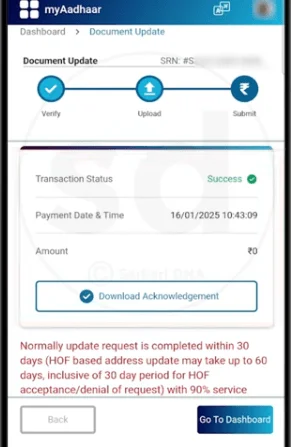 Aadhaar Document Update 2025