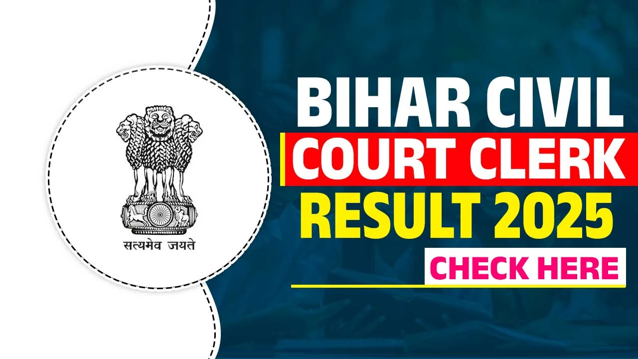 Bihar Civil Court Clerk Result 2025 