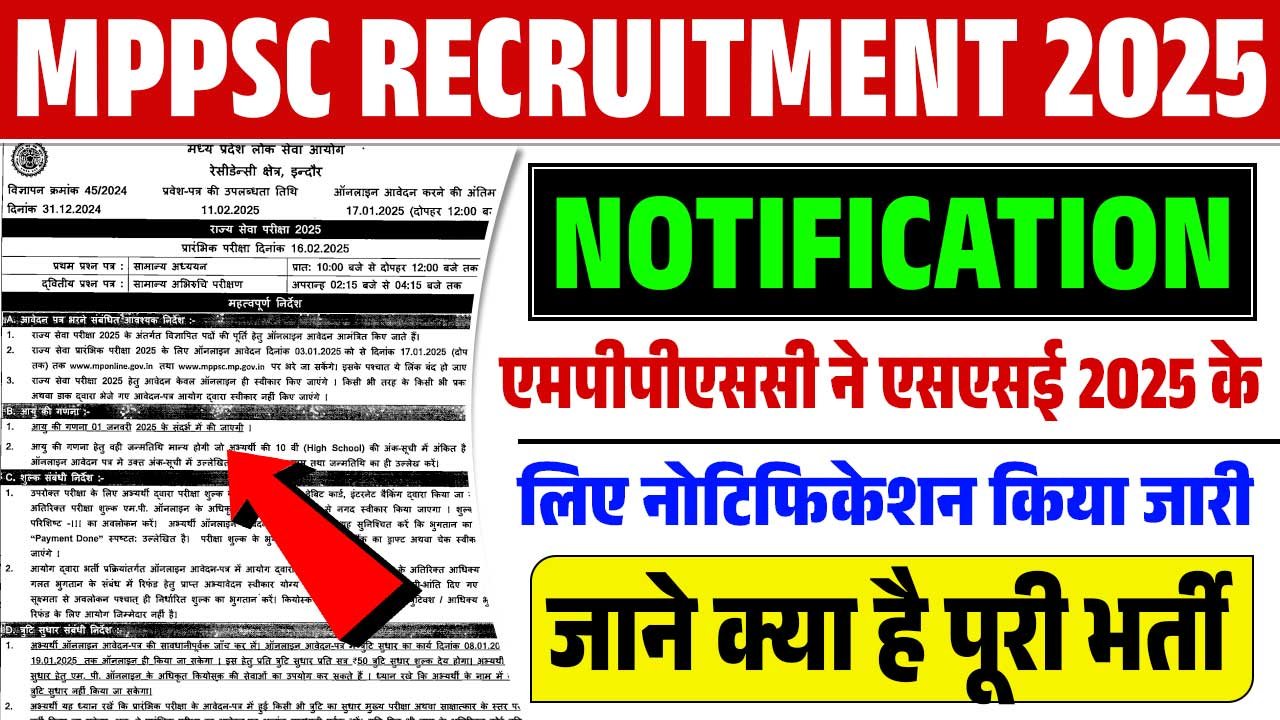 MPPSC Recruitment 2025