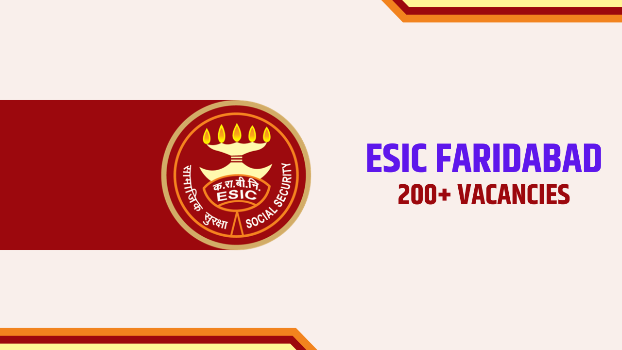 ESIC Faridabad SR Resident Recruitment 2025