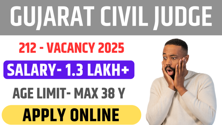 Gujarat Civil Judge Vacancy 2025