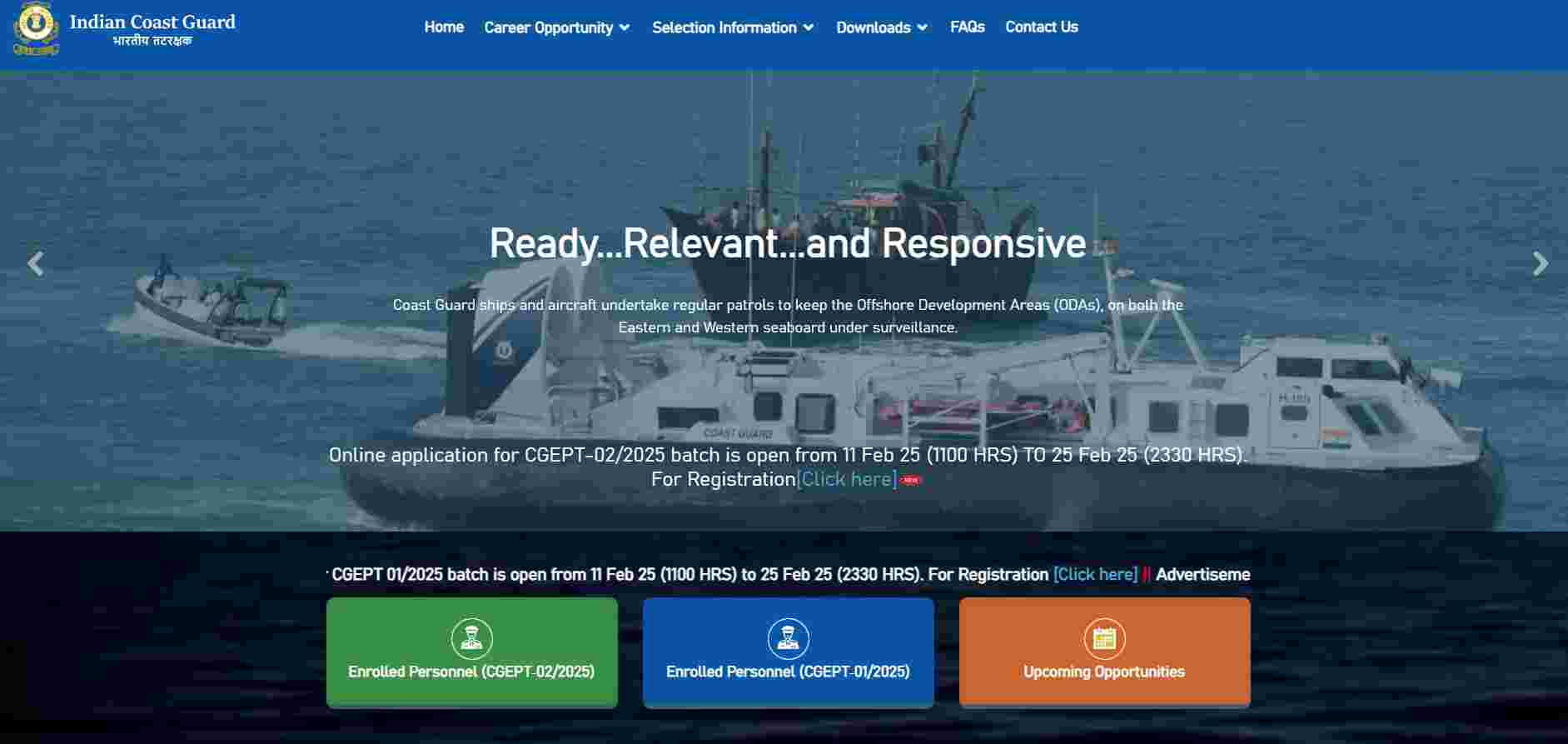 Indian Coast Guard Recruitment 2025