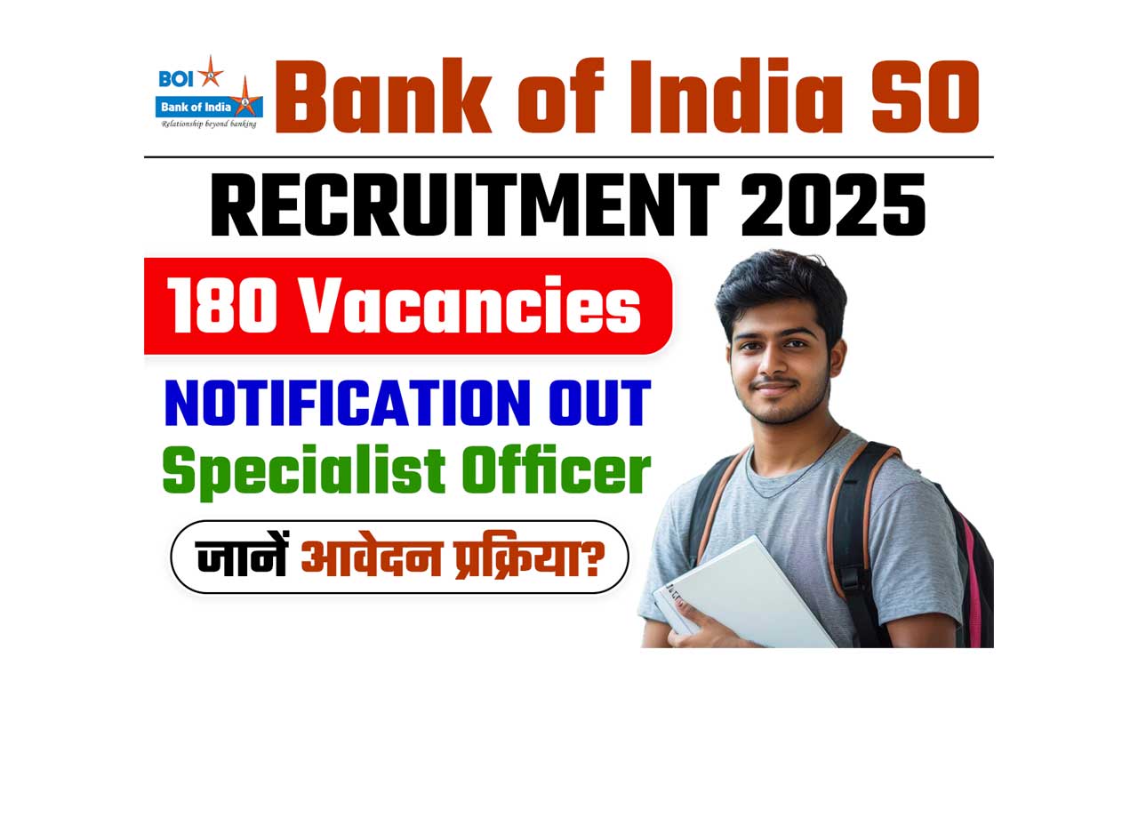 Bank of India SO Recruitment 2025