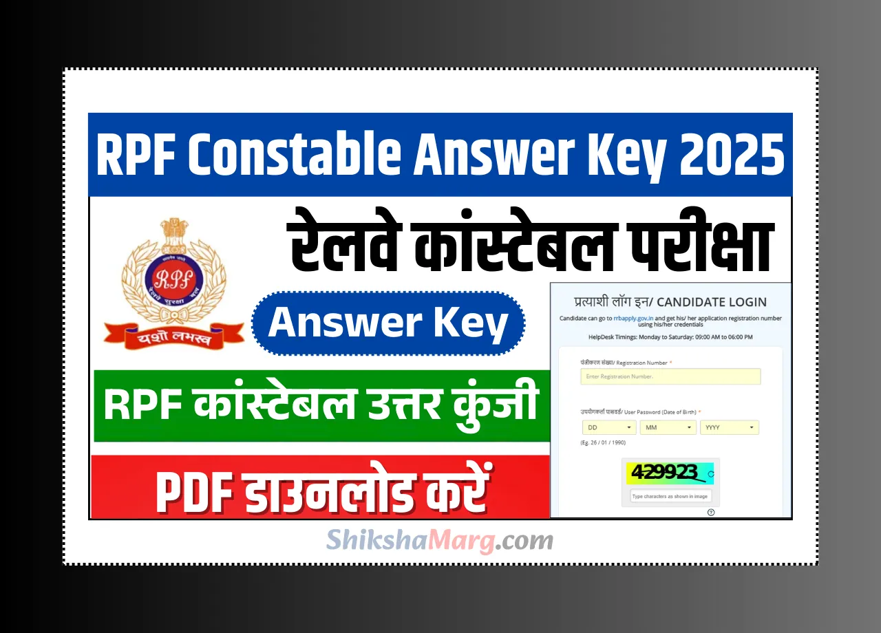 RPF Constable Answer Key 2025