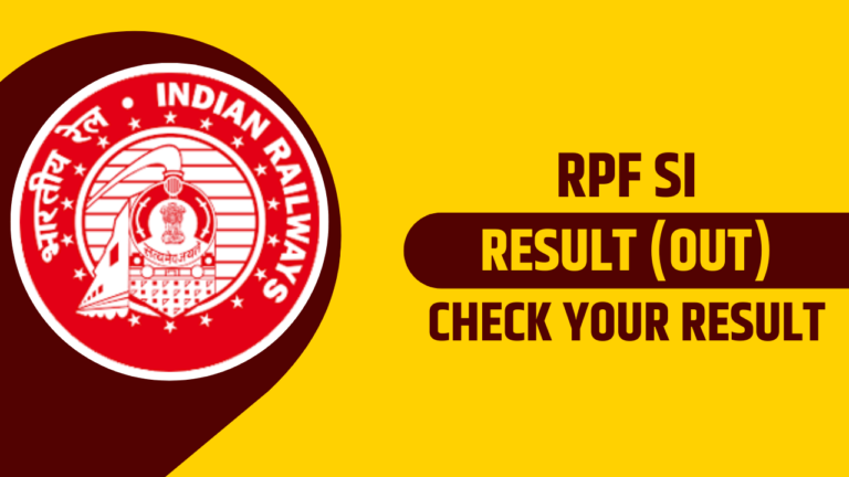 RPF SI Result 2025