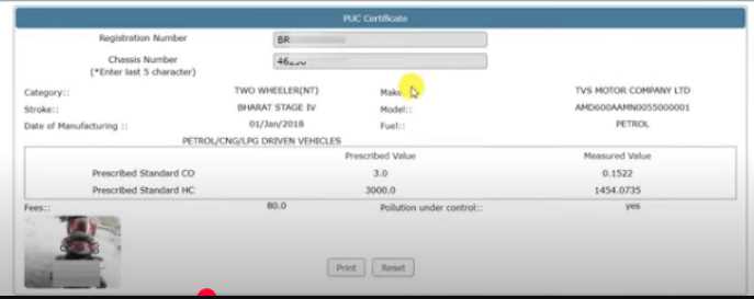 Pollution Certificate Apply 2025